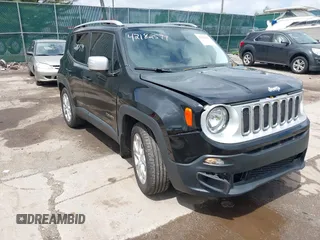 2015 Jeep Renegade Limited with VIN ZACCJADT3FPC34091, listed as a IAAI auction lot 42182599 with 100,610 mi miles and . Bid and sale history available at DreamBid. Image 1.