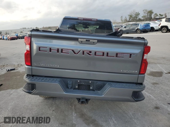 2020 Chevrolet Silverado 1500 Custom with VIN 1GCRWBEH5LZ228267, listed as a Copart auction lot 87380864 with 52,233 mi miles and Non Repairable. Bid and sale history available at carsss.com. Image 6.