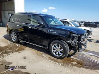 2011 Infiniti QX56 8-passenger with VIN JN8AZ2NC4B9302855, listed as a Copart auction lot 72986764 with 171,390 mi miles and Salvage Title. Bid and sale history available at carsss.com. Image 4.