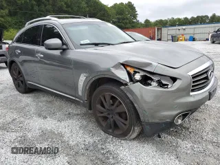 2013 Infiniti FX with VIN JN8CS1MW2DM175221, listed as a Copart auction lot 69116554 with 169,032 mi miles and Salvage Title. Bid and sale history available at DreamBid. Image 4.