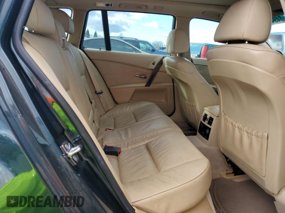 2007 BMW 5 Series 530xi with VIN WBANN73587CN03854, listed as a Copart auction lot 84946824 with 131,088 mi miles and Salvage title. Bid and sale history available at DreamBid. Image 10.
