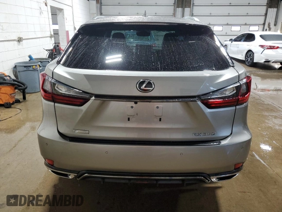 2021 Lexus RX with VIN 2T2SZMDA6MC262928, listed as a Copart auction lot 46137535 with 49,212 mi miles and Salvage Title. Bid and sale history available at carsss.com. Image 6.