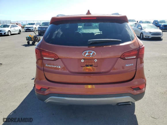 2018 Hyundai Santa Fe Sport 2.4L with VIN 5XYZU3LB0JG519765, listed as a Copart auction lot 88364445 with NaN miles and Salvage Title. Bid and sale history available at carsss.com. Image 6.