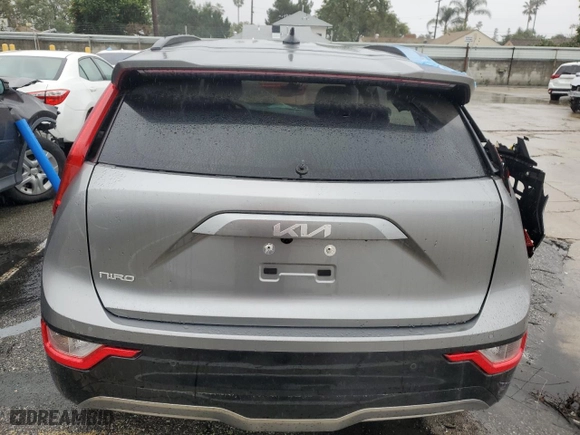2023 Kia Niro EV Wind with VIN KNDCR3L10P5028225, listed as a Copart auction lot 66686833 with 893 mi miles and Salvage Title. Bid and sale history available at carsss.com. Image 6.