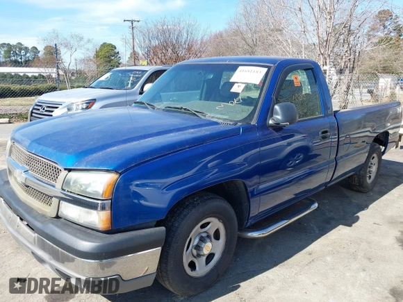 2004 Chevrolet Silverado 1500 Work Truck with VIN 1GCEC14X44Z140886, listed as a IAAI auction lot 41681183 with 209,844 mi miles. Bid and sale history available at carsss.com. Image 2.