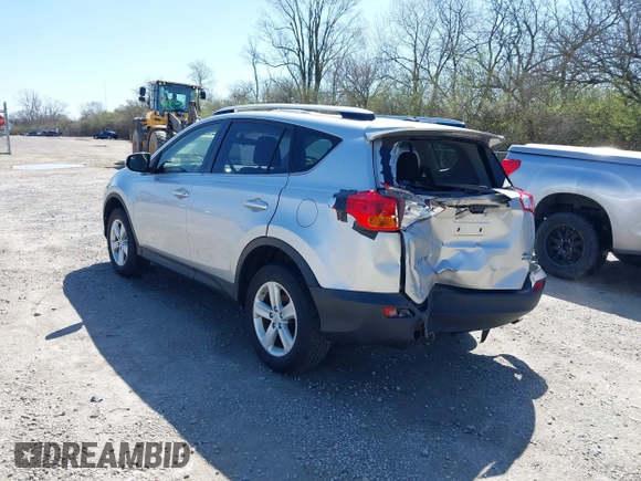 2014 Toyota RAV4 XLE with VIN JTMRFREV3ED093904, listed as a IAAI auction lot 41968452 with 154,154 mi miles. Bid and sale history available at carsss.com. Image 3.