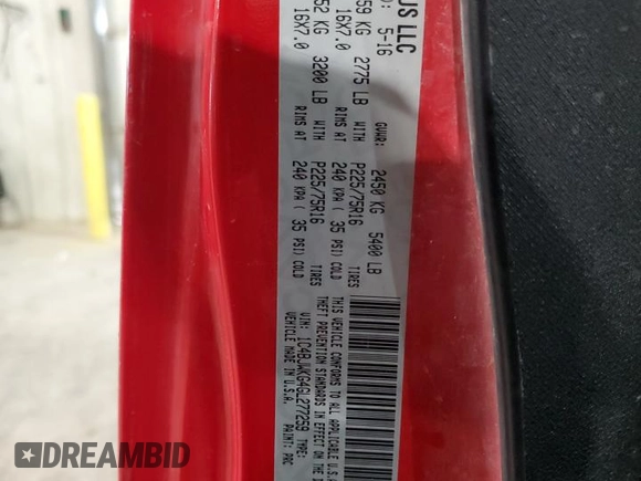 2016 Jeep Wrangler Unlimited Sport RHD with VIN 1C4BJWKG4GL277259, listed as a Copart auction lot 87713635 with 221,120 mi miles and Salvage title. Bid and sale history available at DreamBid. Image 13.