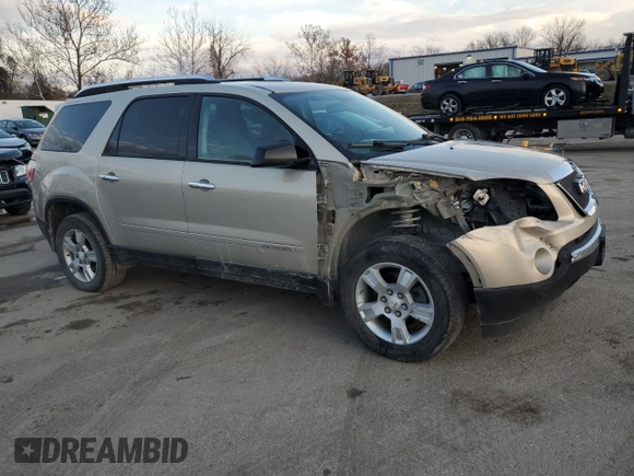 2007 GMC Acadia SLE with VIN 1GKEV13777J163842, listed as a Copart auction lot 81374004 with 202,539 mi miles and Salvage Title. Bid and sale history available at DreamBid. Image 4.