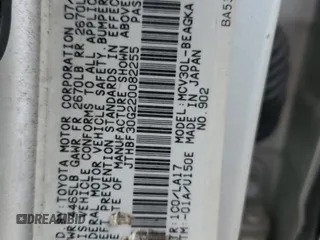 2002 Lexus ES 300 z VIN JTHBF30G220082255, wystawiony jako Copart lot #47272915 z przebiegiem 71 851 mil mil oraz Szkoda całkowita • Salvage title. Historia ofert i sprzedaży dostępna na DreamBid. Obrazek 12.