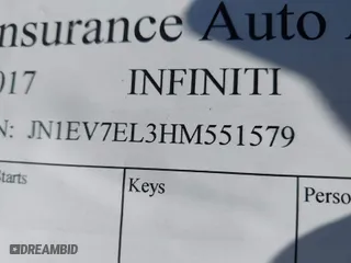 2017 Infiniti Q60 Sport with VIN JN1EV7EL3HM551579, listed as a IAAI auction lot 41075919 with 1 mi miles. Bid and sale history available at carsss.com. Image 9.