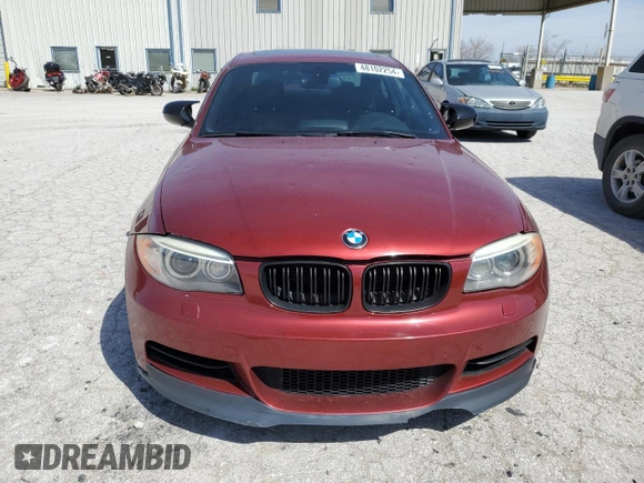 2012 BMW 1 Series 135i with VIN WBAUC9C5XCVM12726, listed as a Copart auction lot 48102254 with 82,285 mi miles and Salvage title. Bid and sale history available at DreamBid. Image 5.
