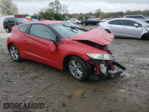 2011 Honda CR-Z EX with VIN JHMZF1D61BS007670, listed as a Copart auction lot 51850135 with 61,862 mi miles and Salvage Title. Bid and sale history available at carsss.com. Image 4.