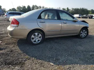 2008 Kia Spectra EX with VIN KNAFE122485569381, listed as a Copart auction lot 66907474 with 0 mi miles and Salvage Title. Bid and sale history available at carsss.com. Image 3.