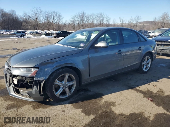 2013 Audi A4 Premium with VIN WAUBFAFL1DN046909, listed as a Copart auction lot 42209405 with 151,479 mi miles and Salvage title. Bid and sale history available at DreamBid. Image 1.