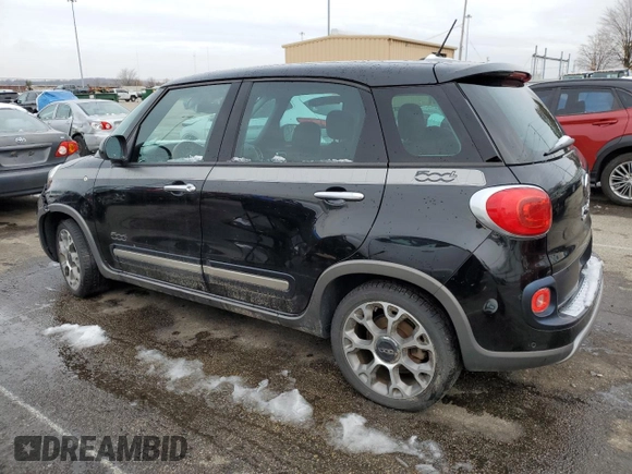 2014 FIAT 500L Trekking with VIN ZFBCFADH0EZ008008, listed as a Copart auction lot 81601874 with 91,812 mi miles and Salvage Title. Bid and sale history available at carsss.com. Image 2.