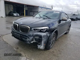 2020 BMW X4 M40i with VIN 5UX2V5C08LLE69327, listed as a Copart auction lot 45966793 with 0 mi miles. Bid and sale history available at carsss.com. Image 1.