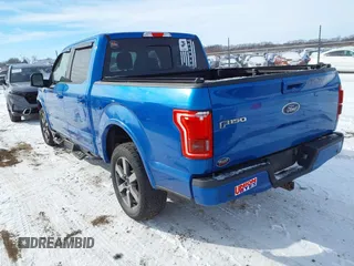 2015 Ford F-150 XLT with VIN 1FTEW1EG6FFA09095, listed as a IAAI auction lot 41574955 with 87,273 mi miles and . Bid and sale history available at DreamBid. Image 3.