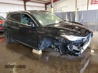2021 Infiniti QX50 Luxe with VIN 3PCAJ5BB9MF119427, listed as a Copart auction lot 55217265 with 40,677 mi miles and Salvage Title. Bid and sale history available at DreamBid. Image 4.