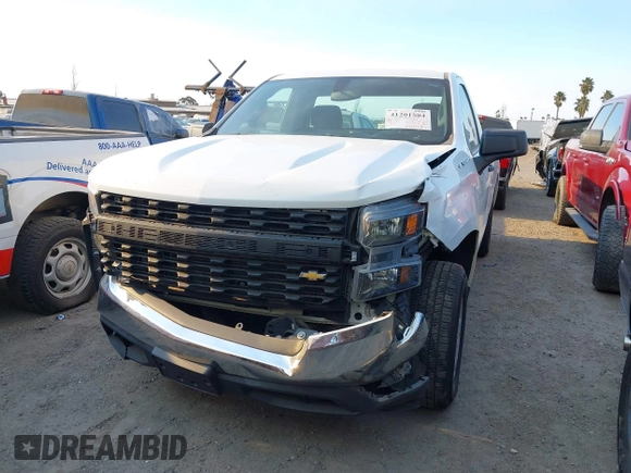 2020 Chevrolet Silverado 1500 Work Truck with VIN 3GCNWAEF2LG263811, listed as a IAAI auction lot 41201584 with 40,165 mi miles and . Bid and sale history available at DreamBid. Image 6.