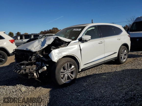 2022 Acura MDX with VIN 5J8YE1H30NL003500, listed as a Copart auction lot 77547734 with 0 mi miles and Salvage Title. Bid and sale history available at carsss.com. Image 1.