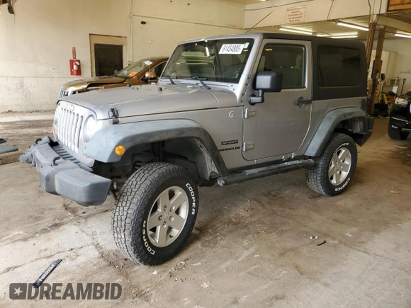 2013 Jeep Wrangler Sport with VIN 1C4GJWAG4DL559422, listed as a Copart auction lot 61454805 with 132,509 mi miles and Salvage title. Bid and sale history available at DreamBid. Image 1.