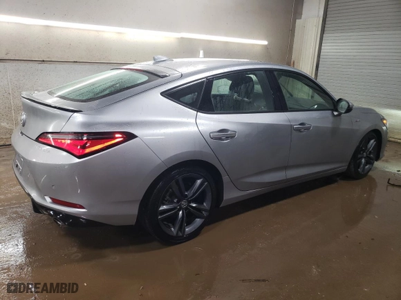 2024 Acura Integra w/A-Spec Technology Package with VIN 19UDE4H65RA018845, listed as a Copart auction lot 43774635 with 14,678 mi miles and Salvage Title. Bid and sale history available at carsss.com. Image 3.