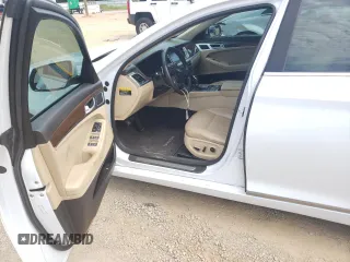 2015 Hyundai Genesis 3.8L with VIN KMHGN4JE4FU074665, listed as a Copart auction lot 57383014 with 120,469 mi miles and Salvage Title. Bid and sale history available at carsss.com. Image 7.