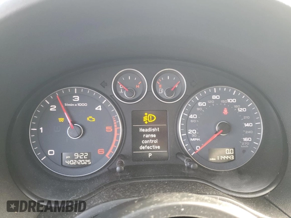 2011 Audi A3 Premium Plus with VIN WAUKJAFM2BA169582, listed as a Copart auction lot 51360255 with 114,443 mi miles and Salvage title. Bid and sale history available at DreamBid. Image 9.