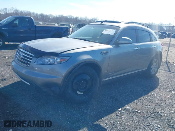 2007 Infiniti FX with VIN JNRAS08U87X103464, listed as a IAAI auction lot 41644171 with Not Provided miles. Bid and sale history available at carsss.com. Image 2.