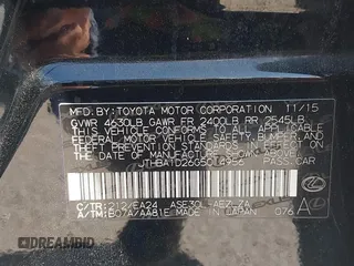 2016 Lexus IS 200t z VIN JTHBA1D26G5014956, wystawiony jako IAAI lot #41837437 z przebiegiem 156 568 mil mil oraz . Historia ofert i sprzedaży dostępna na DreamBid. Obrazek 9.