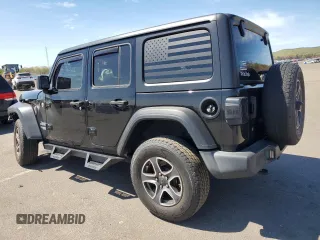 2020 Jeep Wrangler Unlimited Sport S with VIN 1C4HJXDN9LW164413, listed as a Copart auction lot 55100385 with 63,816 mi miles and Salvage title. Bid and sale history available at DreamBid. Image 2.