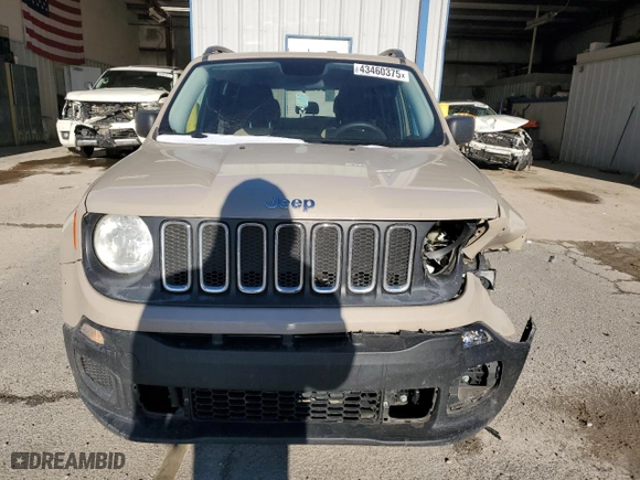 2016 Jeep Renegade Sport with VIN ZACCJAAT7GPE29276, listed as a Copart auction lot 43460375 with 130,826 mi miles and Salvage Title. Bid and sale history available at carsss.com. Image 5.