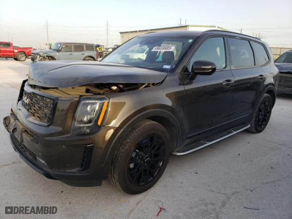 2022 Kia Telluride SX with VIN 5XYP5DHC9NG211835, listed as a Copart auction lot 49659985 with 33,582 mi miles and Salvage Title. Bid and sale history available at carsss.com. Image 1.