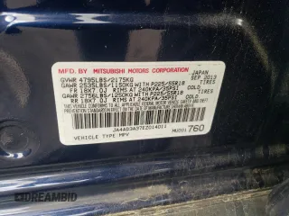 2014 Mitsubishi Outlander SE z VIN JA4AD3A37EZ014011, wystawiony jako Copart lot #55179055 z przebiegiem 208 791 mil mil oraz Czysty tytuł • Clean title. Historia ofert i sprzedaży dostępna na DreamBid. Obrazek 13.