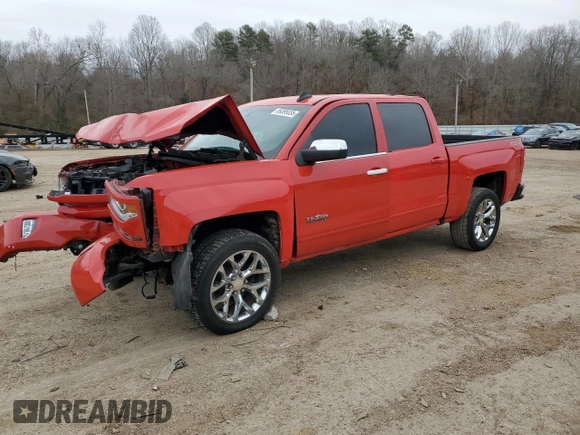 2017 Chevrolet Silverado 1500 LT with VIN 3GCUKREC5HG346149, listed as a Copart auction lot 89399335 with 105,635 mi miles and Salvage Title. Bid and sale history available at DreamBid. Image 1.