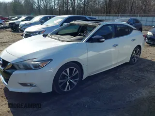 2017 Nissan Maxima SV with VIN 1N4AA6AP1HC398481, listed as a IAAI auction lot 41474785 with 191,267 mi miles. Bid and sale history available at carsss.com. Image 2.