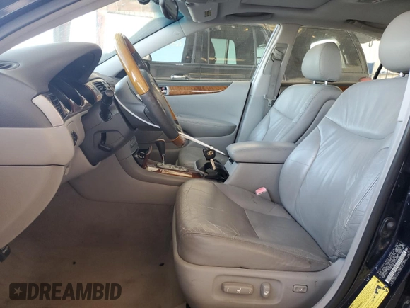 2005 Lexus ES 350 with VIN JTHBA30G155119639, listed as a Copart auction lot 48170005 with 128,335 mi miles and Salvage title. Bid and sale history available at DreamBid. Image 7.