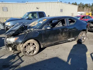 2011 Scion tC with VIN JTKJF5C79B3001537, listed as a Copart auction lot 88001375 with 0 mi miles and Salvage Title. Bid and sale history available at carsss.com. Image 1.