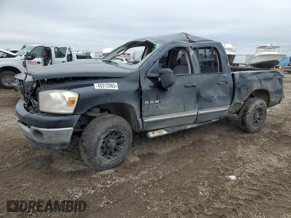 2008 Dodge 1500 SLT with VIN 1D7HU18N38S586387, listed as a Copart auction lot 46312965 with Not Provided miles and Salvage Title. Bid and sale history available at DreamBid. Image 1.