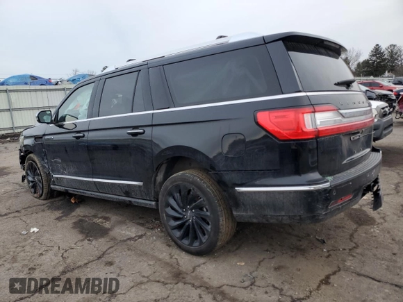 2021 Lincoln Navigator Black Label z VIN 5LMJJ3TT1MEL03959, wystawiony jako Copart lot #43876275 z przebiegiem Nie podano mil oraz Szkoda całkowita • Salvage title. Historia ofert i sprzedaży dostępna na DreamBid. Obrazek 2.