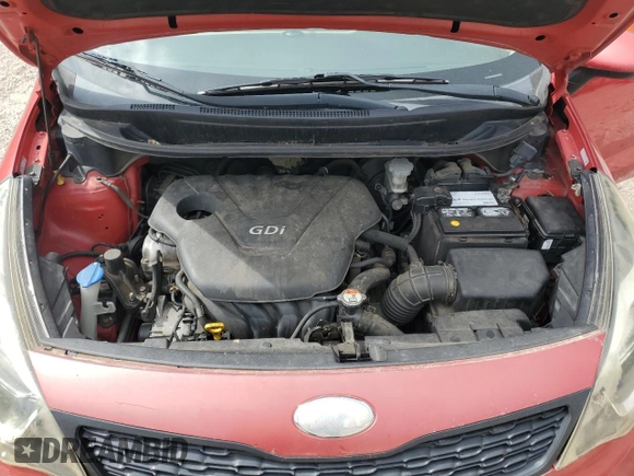 2013 Kia Rio LX with VIN KNADM4A36D6209894, listed as a Copart auction lot 49014515 with 155,920 mi miles and Salvage Title. Bid and sale history available at carsss.com. Image 13.