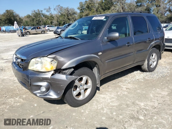 2006 Mazda Tribute S with VIN 4F2YZ041X6KM24035, listed as a Copart auction lot 45943285 with 105,040 mi miles and Salvage Title. Bid and sale history available at DreamBid. Image 1.