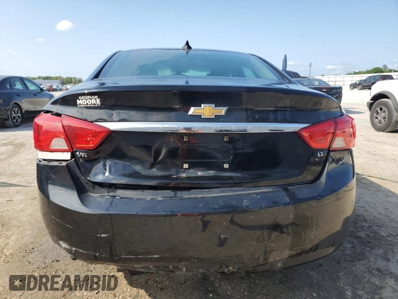 2018 Chevrolet Impala LT with VIN 2G1105S35J9119381, listed as a Copart auction lot 54909595 with 167,464 mi miles and Salvage Title. Bid and sale history available at DreamBid. Image 6.