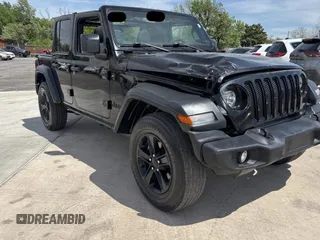 2023 Jeep Wrangler Sport S with VIN 1C4HJXDG2PW615754, listed as a Copart auction lot 53884255 with 34,427 mi miles and Clean Title. Bid and sale history available at DreamBid. Image 1.