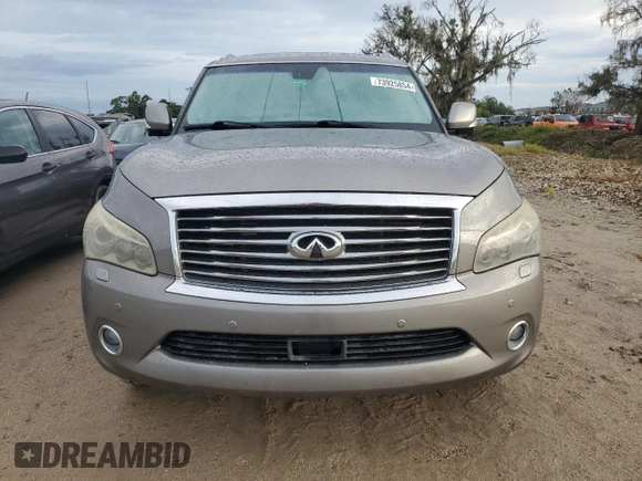 2013 Infiniti QX56 with VIN JN8AZ2NE3D9061052, listed as a Copart auction lot 73925854 with 0 mi miles and Salvage Title. Bid and sale history available at carsss.com. Image 5.
