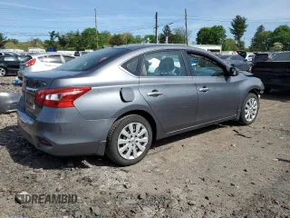 2017 Nissan Sentra SV with VIN 3N1AB7AP2HL707427, listed as a Copart auction lot 54878735 with 86,992 mi miles and Salvage Title. Bid and sale history available at DreamBid. Image 3.