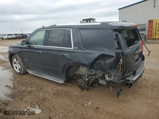 2015 Chevrolet Tahoe LTZ with VIN 1GNSKCKC7FR270737, listed as a Copart auction lot 51972625 with 0 mi miles and Salvage Title. Bid and sale history available at carsss.com. Image 2.