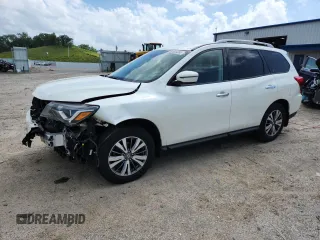 2018 Nissan Pathfinder SV z VIN 5N1DR2MM6JC614093, wystawiony jako Copart lot #62083365 z przebiegiem 139 555 mil mil oraz Nie do naprawy • Non repairable. Historia ofert i sprzedaży dostępna na DreamBid. Obrazek 1.