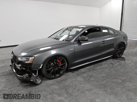 2016 Audi S5 Premium Plus with VIN WAUC4AFR5GA022381, listed as a Copart auction lot 71720084 with 104,010 mi miles and Clean Title. Bid and sale history available at carsss.com. Image 1.