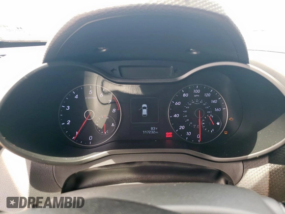 2016 Hyundai Veloster Turbo with VIN KMHTC6AE1GU273481, listed as a Copart auction lot 59571615 with 117,232 mi miles and Salvage title. Bid and sale history available at DreamBid. Image 9.